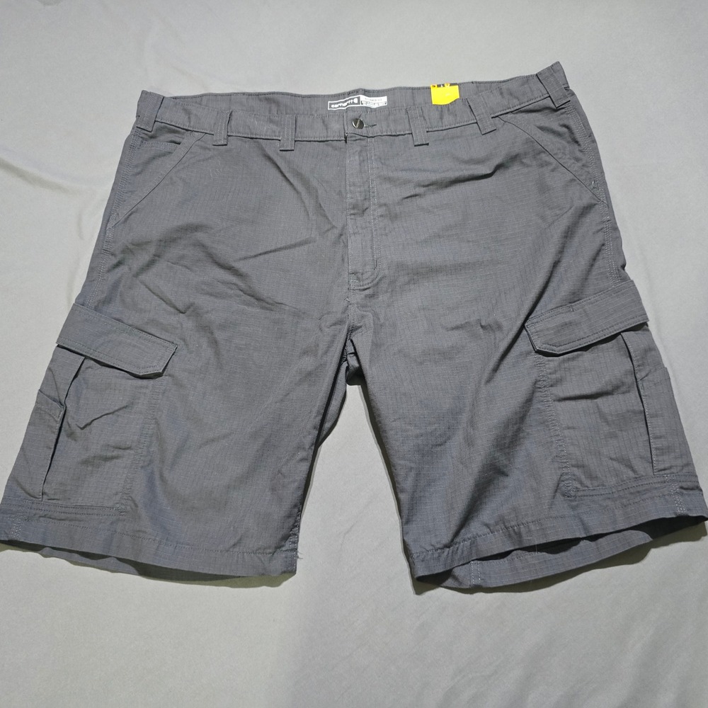 Carhartt Cargo Work Shorts Mens 48 Gray Force Relaxed Fit Ripstop BS3543-M
